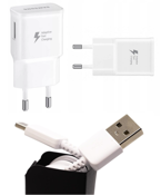Ładowarka Samsung EP-TA200EWE + kabel USB TYP C EP-DG970BWE